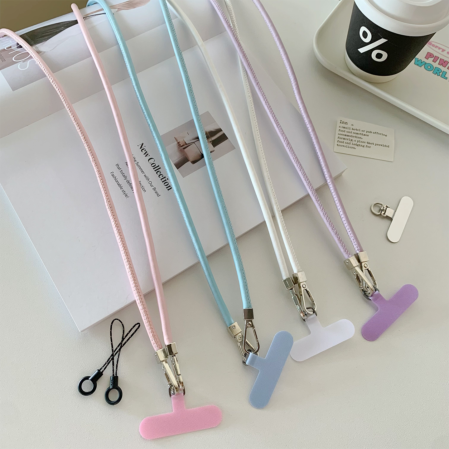 黑色酒红色紫色粉色皮革手机链条斜挎可背垫片手机挂绳防盗结实长,3C数码配件,手机挂件/手机链,淘宝优惠券,粉丝福利购,淘宝优惠卷