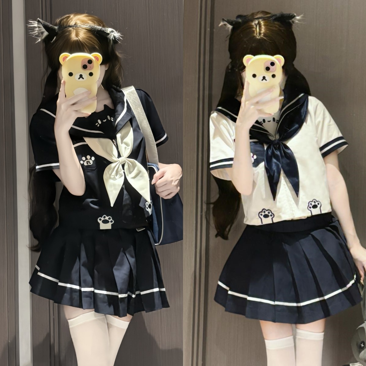 喵符音原创jk制服基础款绀白水学生校服