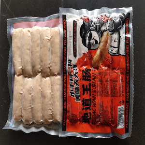 辅兴坊地道王肠香肠热狗烤肠60克200根 烧烤小吃店手抓饼食材商用