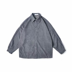 春款纯棉灯芯绒衬衫男长袖衬衣上衣外套男士休闲-CS518-p35图片
