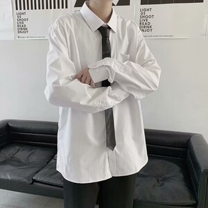 送领带~秋长袖衬衫DK制服 情侣衬衣男女衬衫衬衣601-1-Q711-p30图片