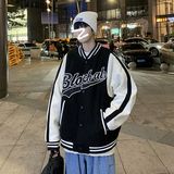 新款外套男生韩版潮流帅气棒球领夹克港风复古刺绣飞行服，男装夹克，星座601-1