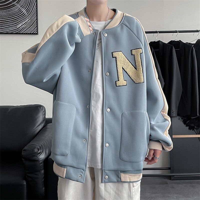 2021棒球服男潮牌ins外套韩版潮流宽松炸街痞帅夹克-JX99-p55,男装夹克,星座601-1