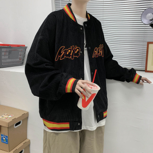 炸街外套男韩版ins复古情侣痞帅夹克宽松bf棒球服-jk33-p55图片