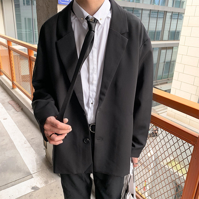 现货2021春秋款韩版网红小西装外套复古宽松西服男601-1X02-P55,男装西服,星座601-1