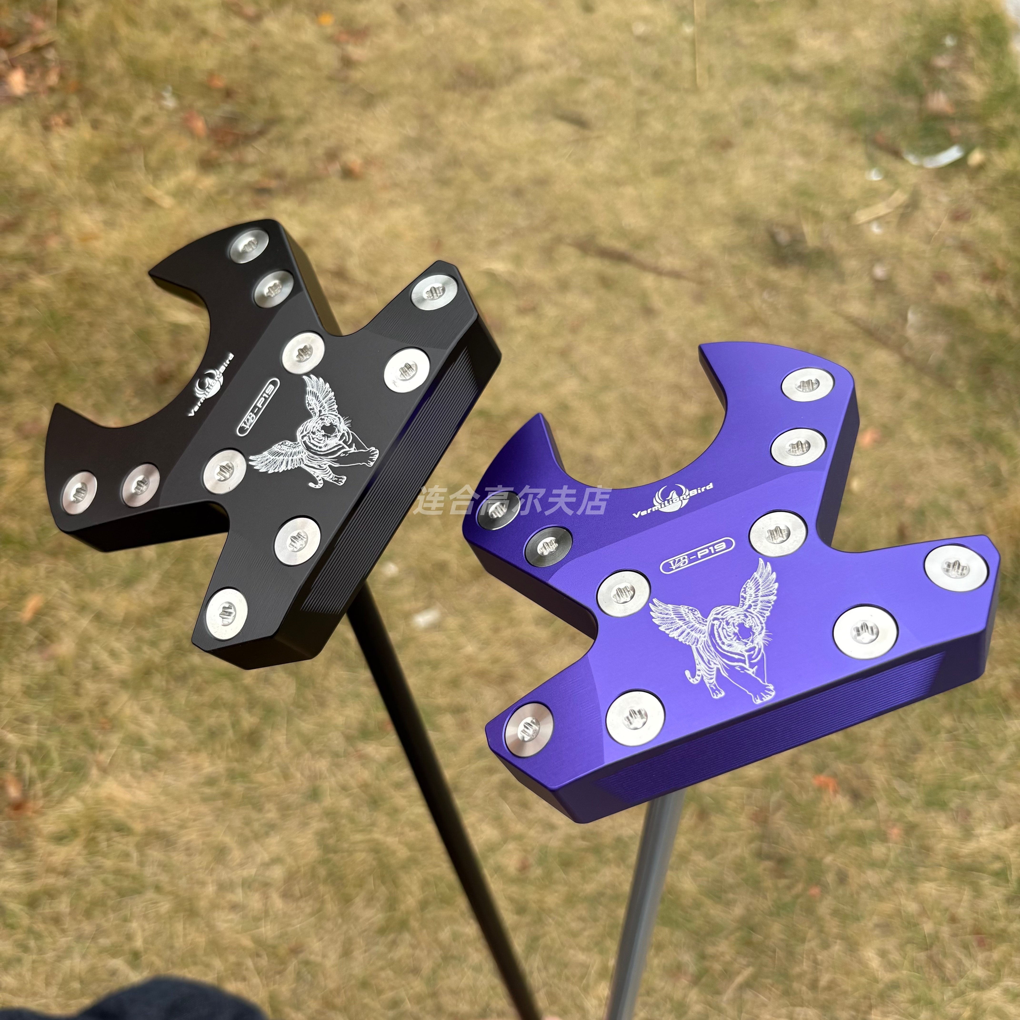 一支高尔夫球杆 猛虎下山推杆 紫/黑 精准瞄准稳定击球 男女通用