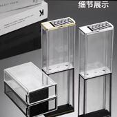 加厚滑盖透明塑料烟盒20支装 粗烟香烟保护壳创意防潮抗压套男便携