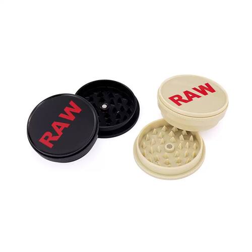 RAW塑料磨烟器 60mm磁铁磨研器便携式碎烟器研磨器