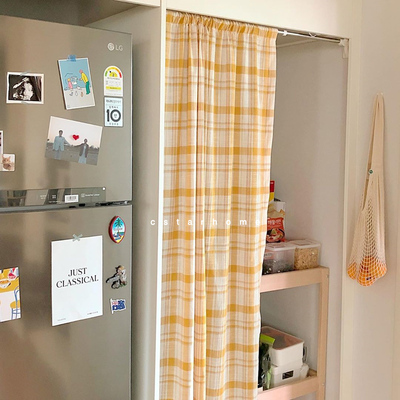 ins风复古挂钩隔断帘定制定做