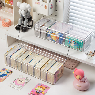 小马宝莉卡位盒闪卡展示架收纳透明自印卡摆放整理卡牌分格亚克力