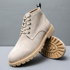 BUFFNY秋冬季高帮潮流工装鞋韩版时尚潮男鞋复古马丁靴男883p125,男装工装外套,电商A258