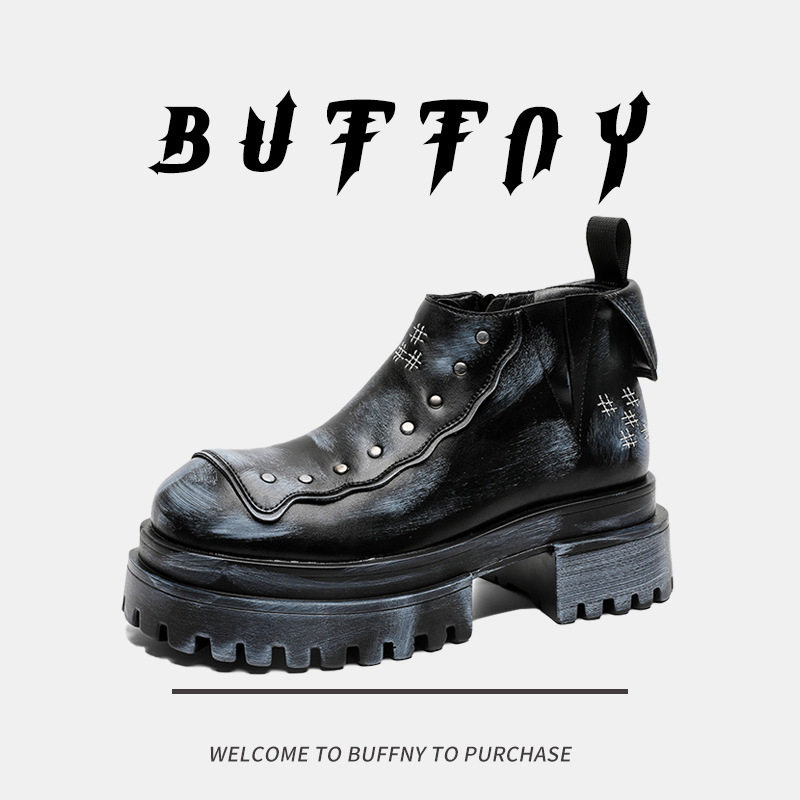 A258-QL561214-P155夏季增高复古朋克英伦风痞帅机车时尚感德比鞋,男装工装外套,电商A258