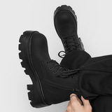 A258-QG071-P128英伦复古风经典马丁靴隐形内增高男靴户外工装靴，男装工装外套，电商A258