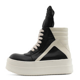 A258-QL67122-P135大舌鞋系带板鞋倒三角经典款马丁靴休闲男鞋，男鞋马丁靴，电商A258