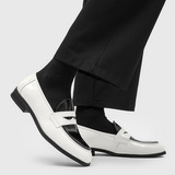 A258-QL25905-P120乐福鞋一脚蹬懒人鞋简约风复古经典正装皮鞋，男鞋皮鞋，电商A258