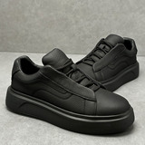 A258-M25681-P180头层牛皮轻奢简约休闲鞋低运动男鞋设计感潮鞋，男鞋休闲鞋，电商A258