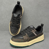 A258-M8A003-P175头层牛皮轻奢板鞋小白鞋运动透气休闲鞋百搭男鞋，男鞋休闲鞋，电商A258