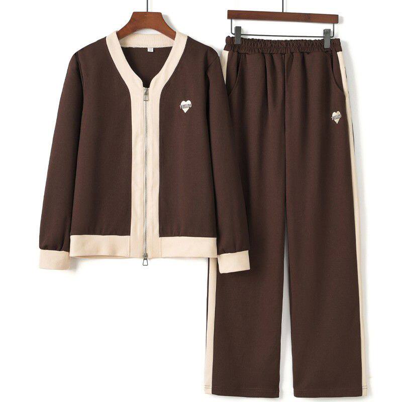 中年妈妈春装休闲运动套装时尚2024外套中老年女士春秋新款两件套