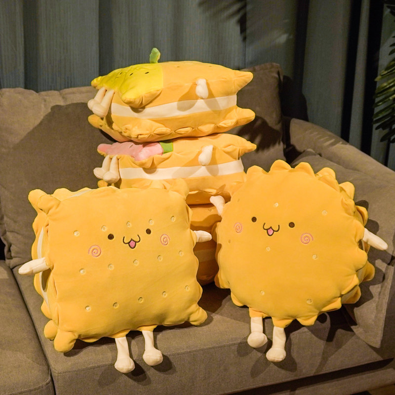 饼干抱枕被子两用二合一四季通用抱枕靠垫枕头办公室午睡毯子靠枕