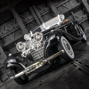 新款 金丽方仿真500k复古老爷车合金模型汽车摆件儿童玩具