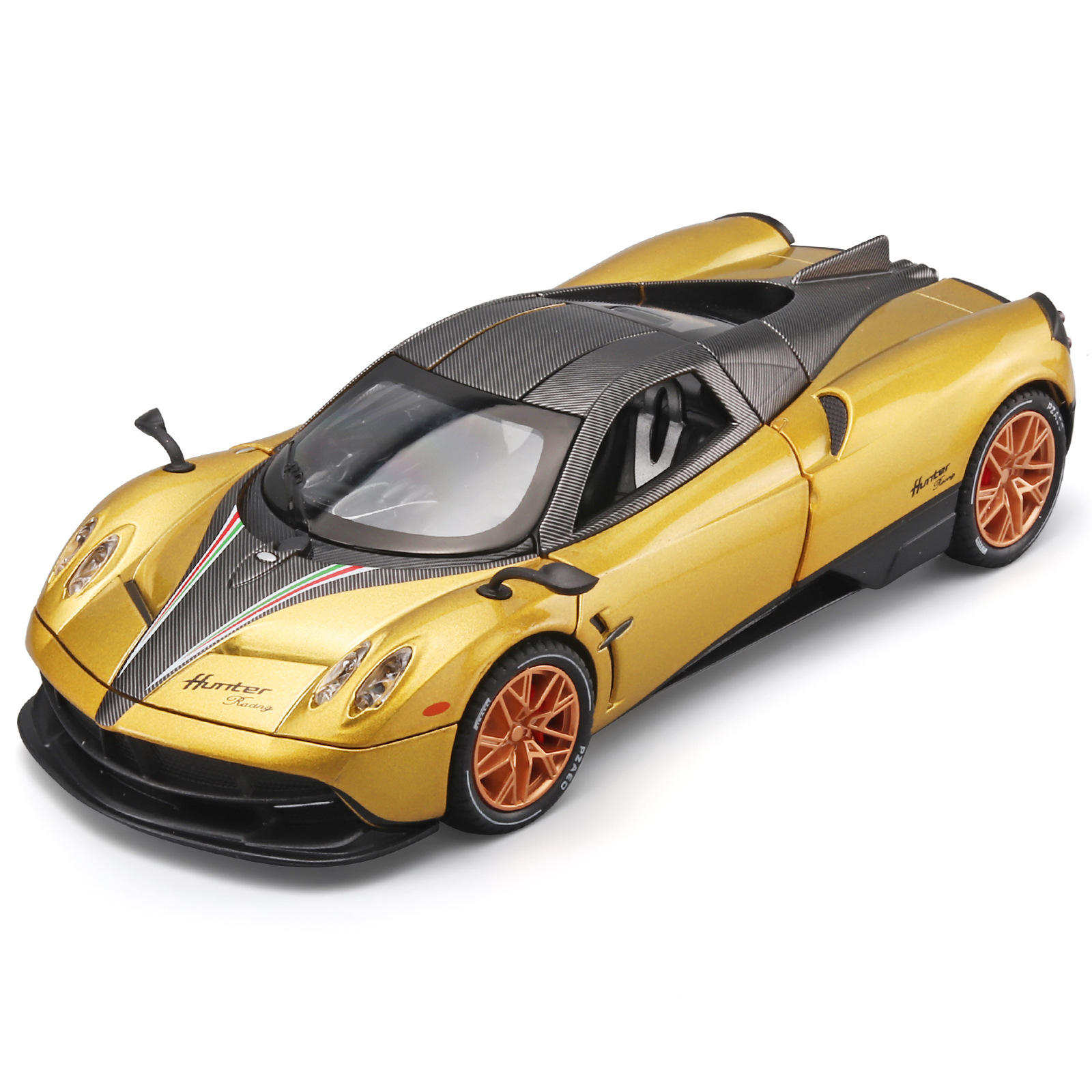 新款 1:22帕加尼中国龙合金声光仿真男孩儿童玩具汽车模型