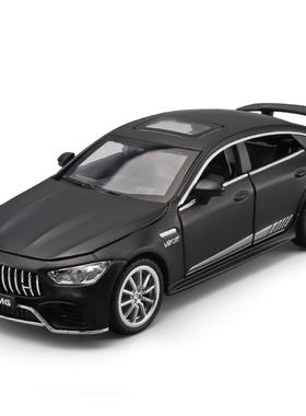新款 （彩盒）2020车模型大奔C63GT 合金声光车玩具厂家