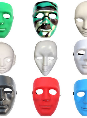 鬼步舞表演面具 白色街舞面具jabbawockeez 面具 客齐舞 假面舞