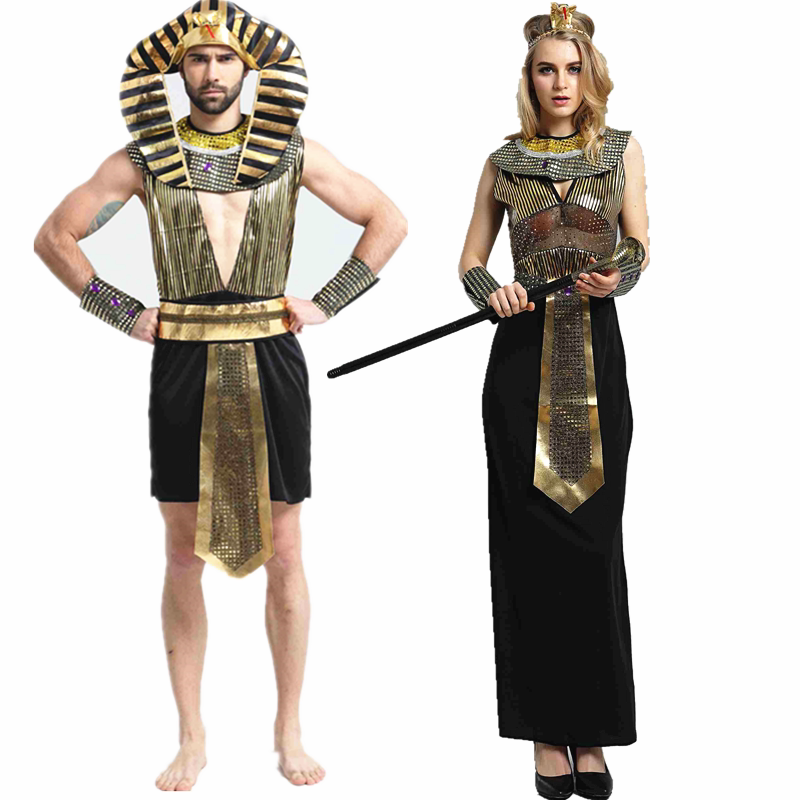 万圣节服装舞会埃及法老服装成人埃及公主艳后儿童埃及国王
