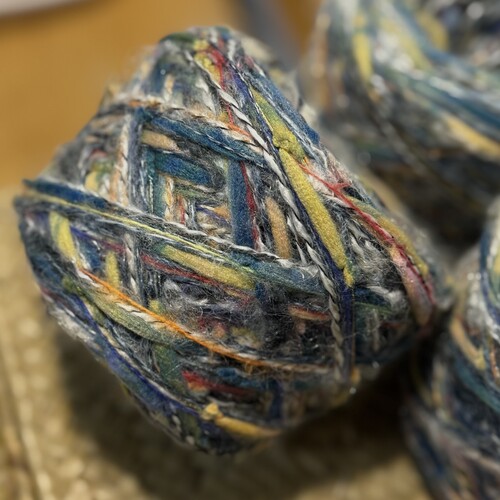 复古油画绚烂星空蓝系羊毛混线编织围巾帽子衣服袜子包包毛衣围巾