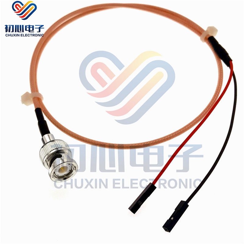 BNC公头转杜邦线BNC转2.54杜邦母头测试线Q9转杜邦线一分二转接线