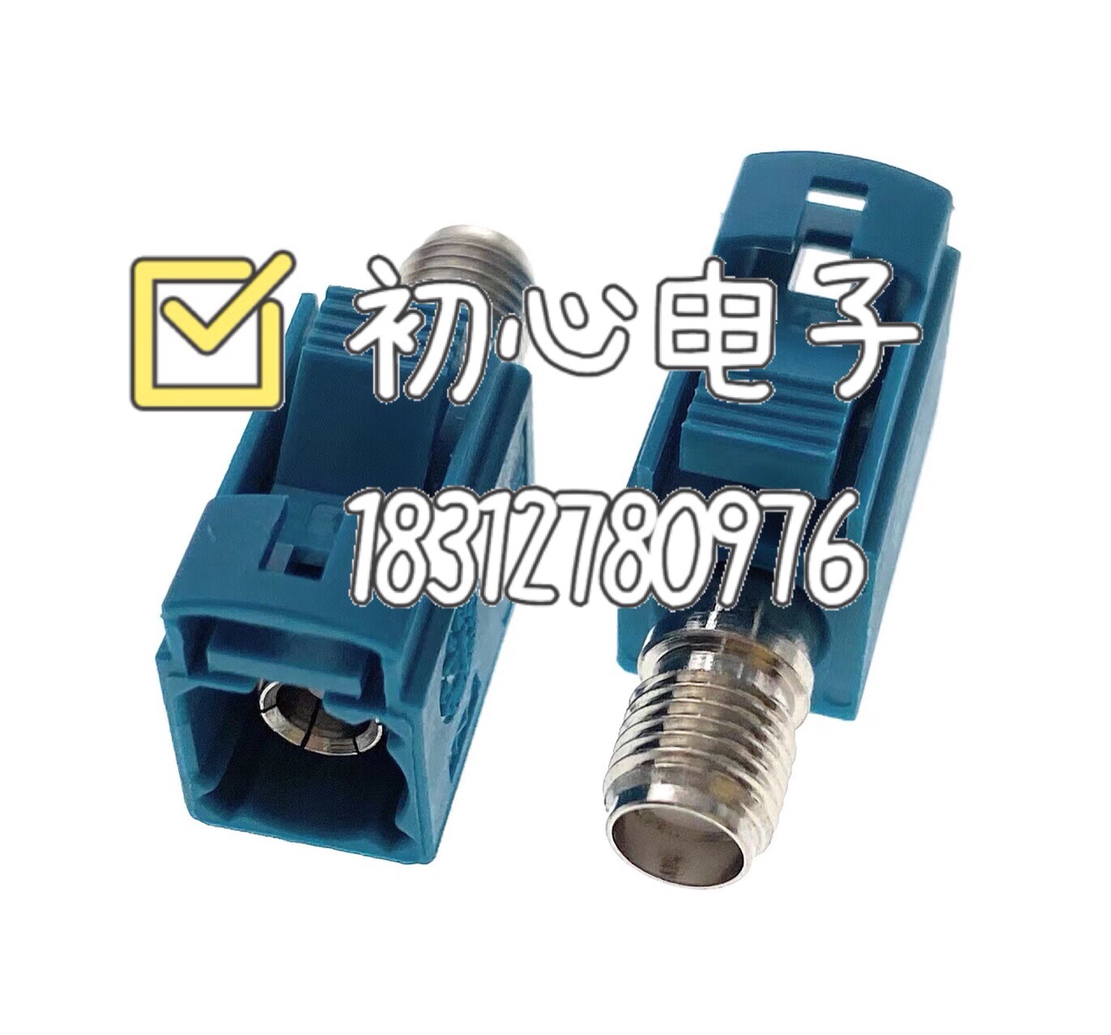 FAKRA-K/SMA-K汽车连接器Ｚ型万能FAKRA母转SMA母头6G测试转接头
