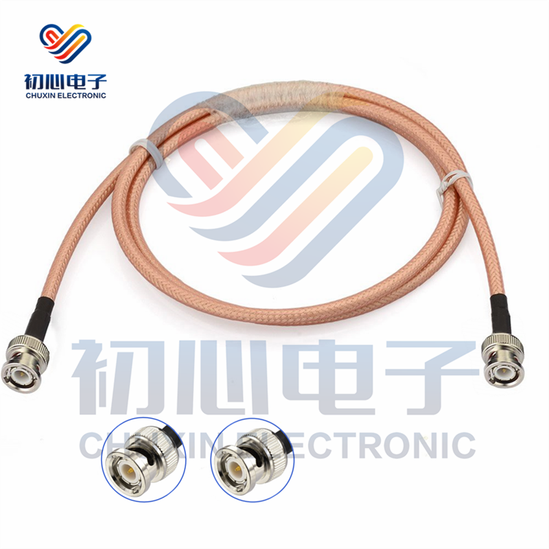 高频BNC公对公示波器连接线Q9-JJ BNC-JJ转接线RG142双屏蔽镀银线
