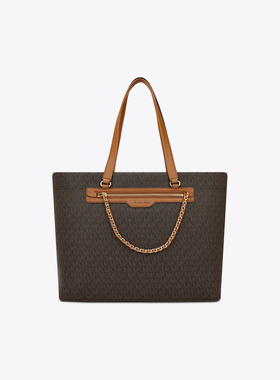 MICHAEL KORS 迈克·科尔斯 女士SLATER系列深棕色手提单肩包