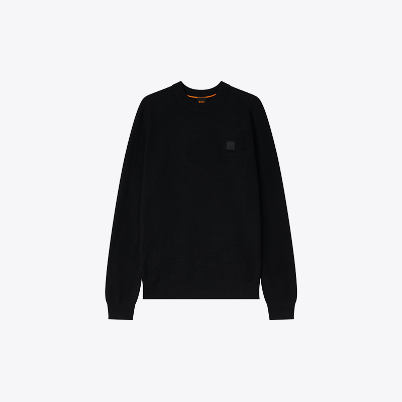 HUGO BOSS 雨果博斯 男士徽标圆领套头针织衫毛衣50495784