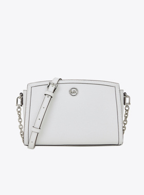 MICHAEL KORS 迈克·科尔斯MK女士CHANTAL系列牛皮单肩白色斜挎包