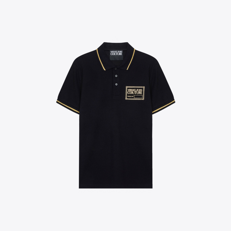 VERSACE JEANS 范思哲 新款男士LOGO短袖T恤简约时尚Polo衫