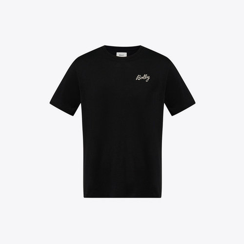 BALLY 巴利 新款男士字母logo简约圆领短袖T恤 M5BAC31F