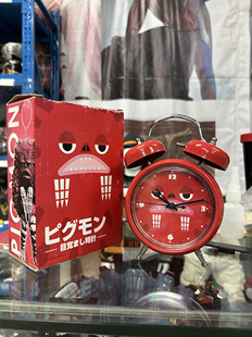 日版正版，初代奥特曼，皮古蒙嘎拉蒙机械敲击音闹钟钟表，正常