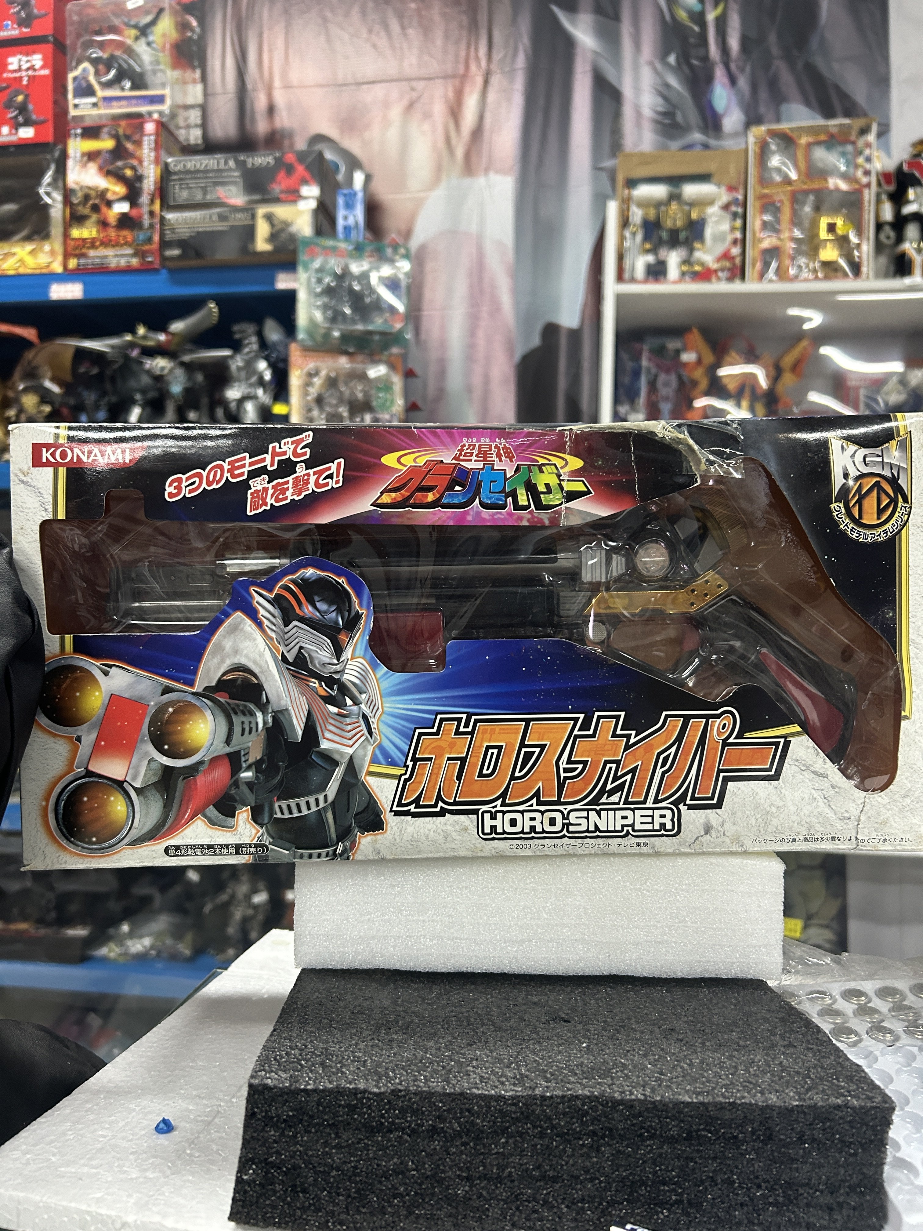 日版正版，超星神格兰赛沙，洛基亚武器狙击枪炮，声光联动正常