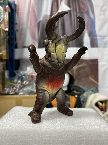 日版，杰克奥特曼，甲虫怪兽诺柯奇林，脚底皮套纹路，硬胶，瑕疵