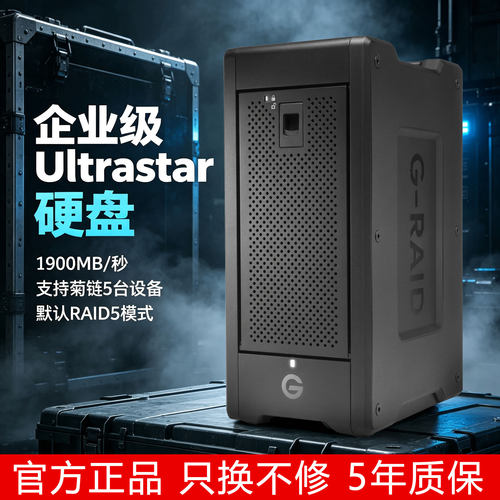 闪迪大师极客192T8盘位企业硬盘