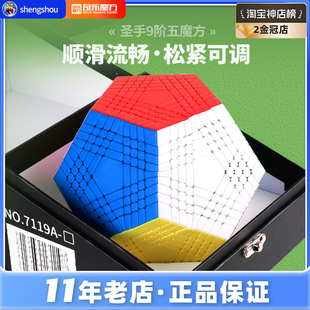圣手9阶五魔方12十二面体异形高阶专业手感顺滑高难度比赛玩具