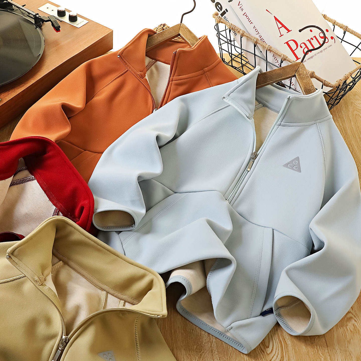 【清仓】男童半拉链加绒卫衣秋冬2025新款蚕丝羊毛儿童立领长袖