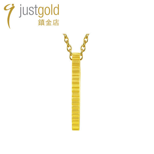 justgold镇金店稜合-缕光黄金足金吊坠1534091Y