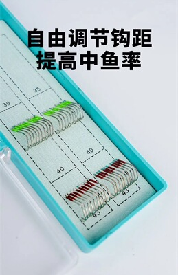 20付75公分进口无结竞技狼牙子线双钩极细黑坑子线鲫鱼鲤鱼回锅鱼