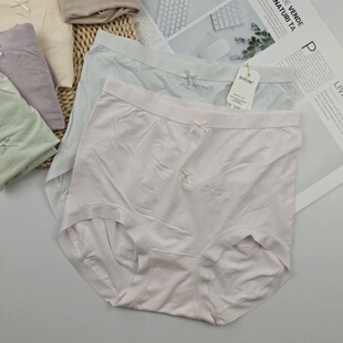 佳妮拉丝内裤女士春夏季薄款无缝大码高腰妈妈款中年女性三角裤