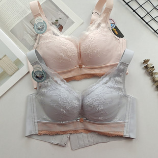 佳妮拉丝文胸无钢圈中厚款上托聚拢收副乳防下垂无痕内衣B杯性感