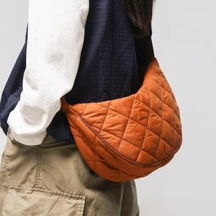 饺子包2024新款单肩帆布包手机包百搭ins尼龙斜挎小包挎包手提