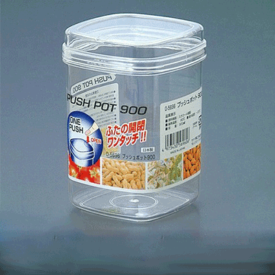 日本SANADA 透明塑料食品密封罐 保鲜盒 糖果瓶 干货杂粮储存罐