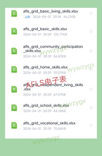 AFLS电子表格电子资料